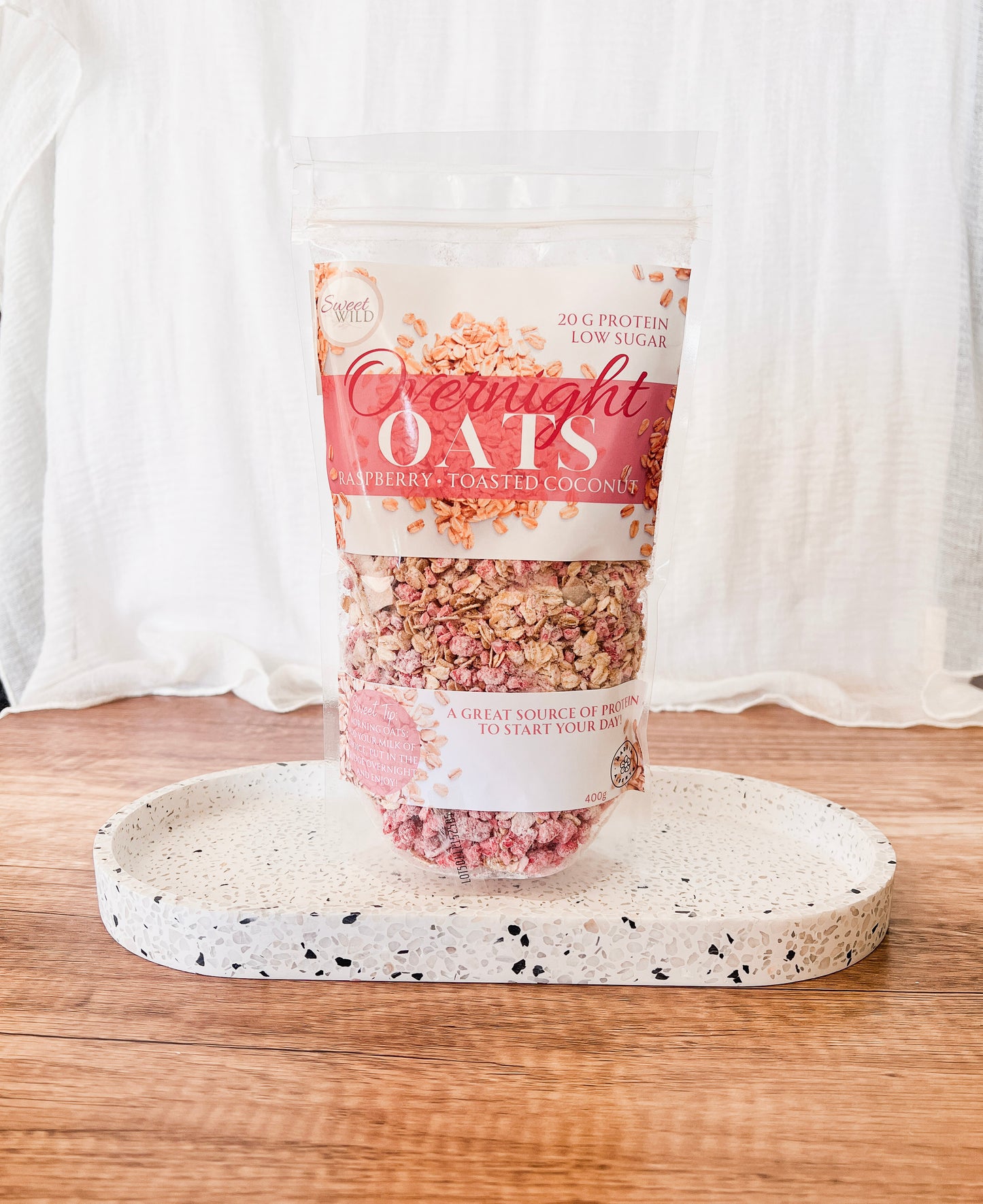Raspberry Toasted Coconut Overnight Oats