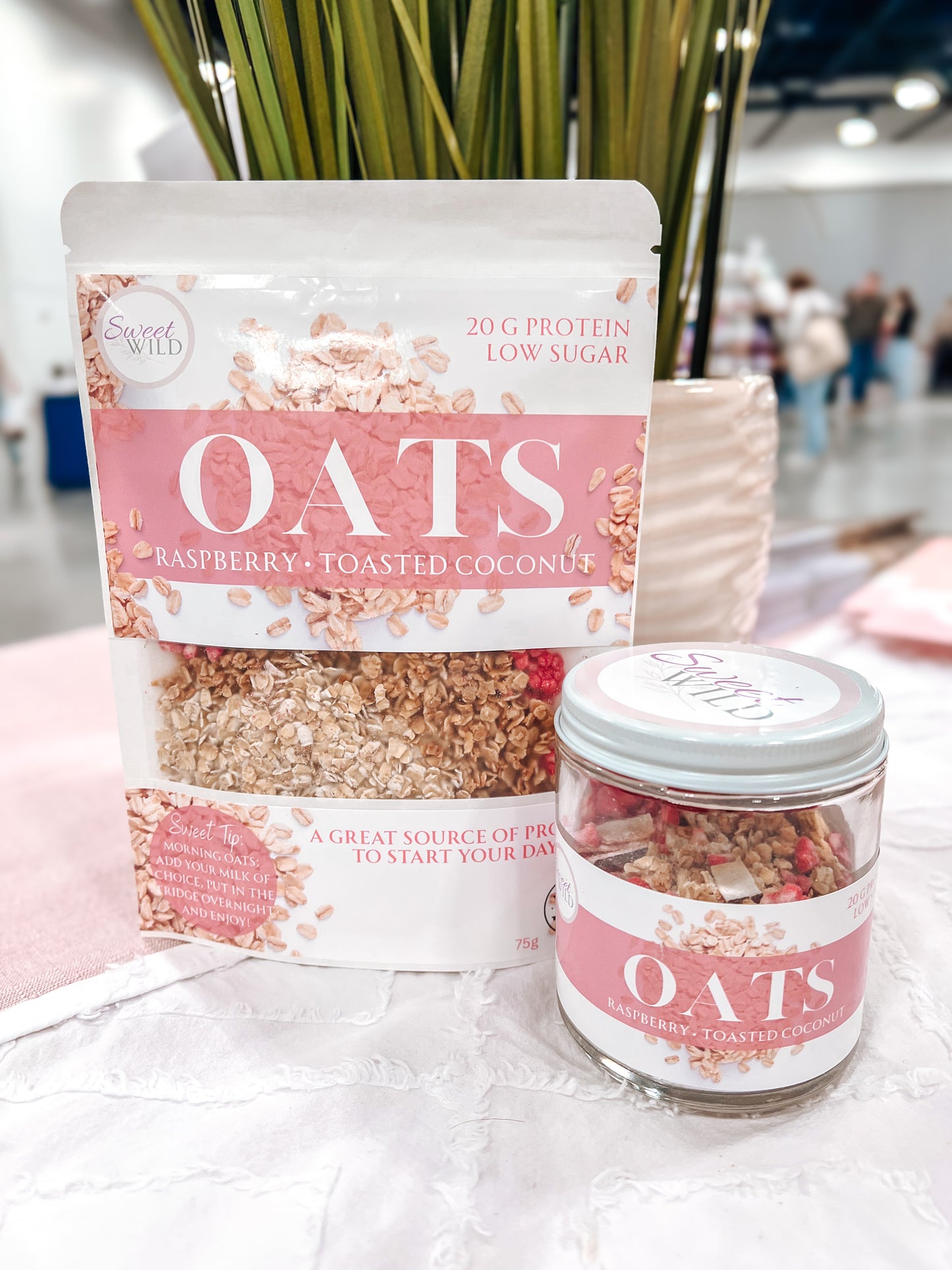Raspberry & Toasted Coconut Oats - Jar