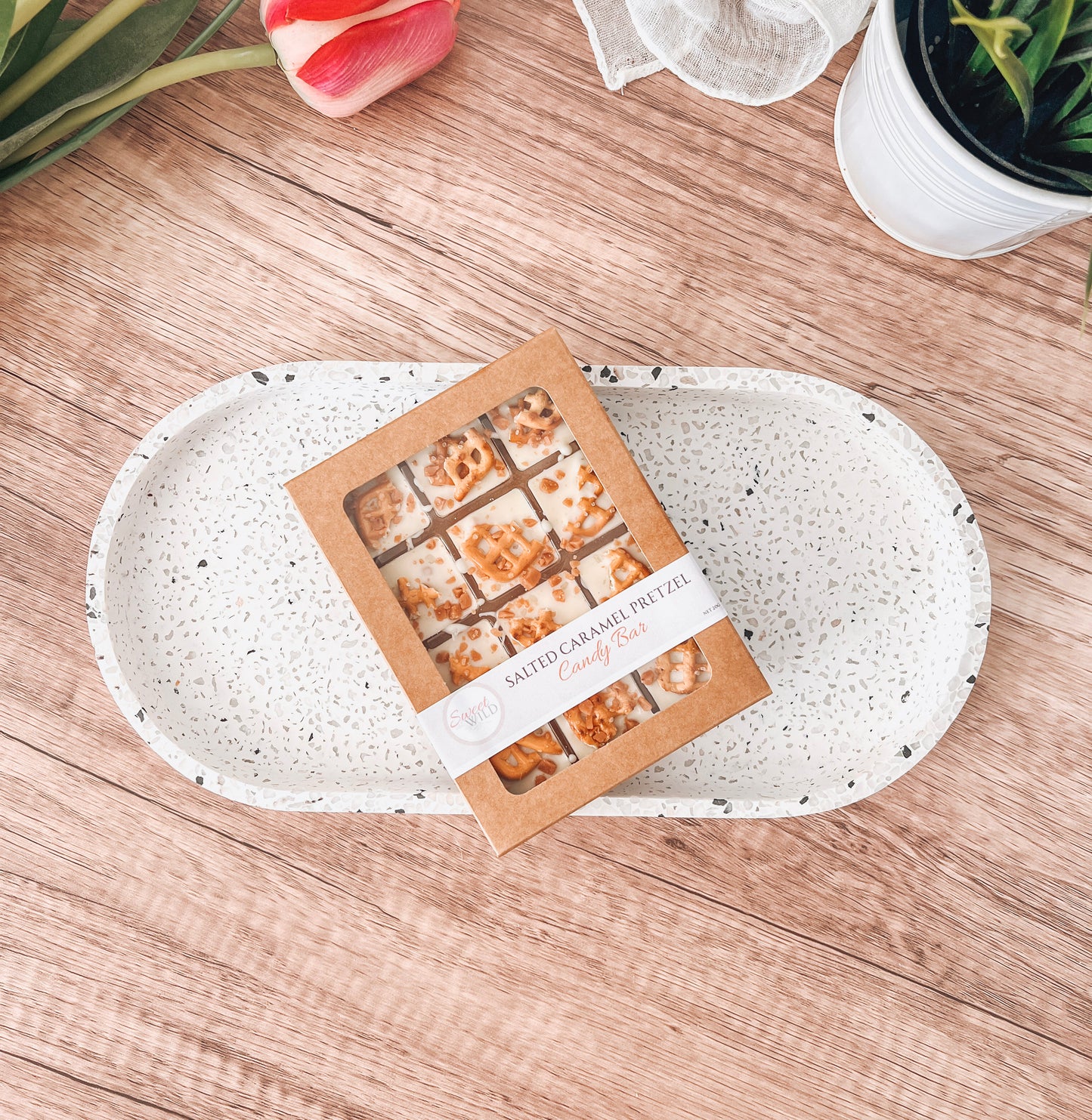 Salted Caramel Pretzel Candy Bar