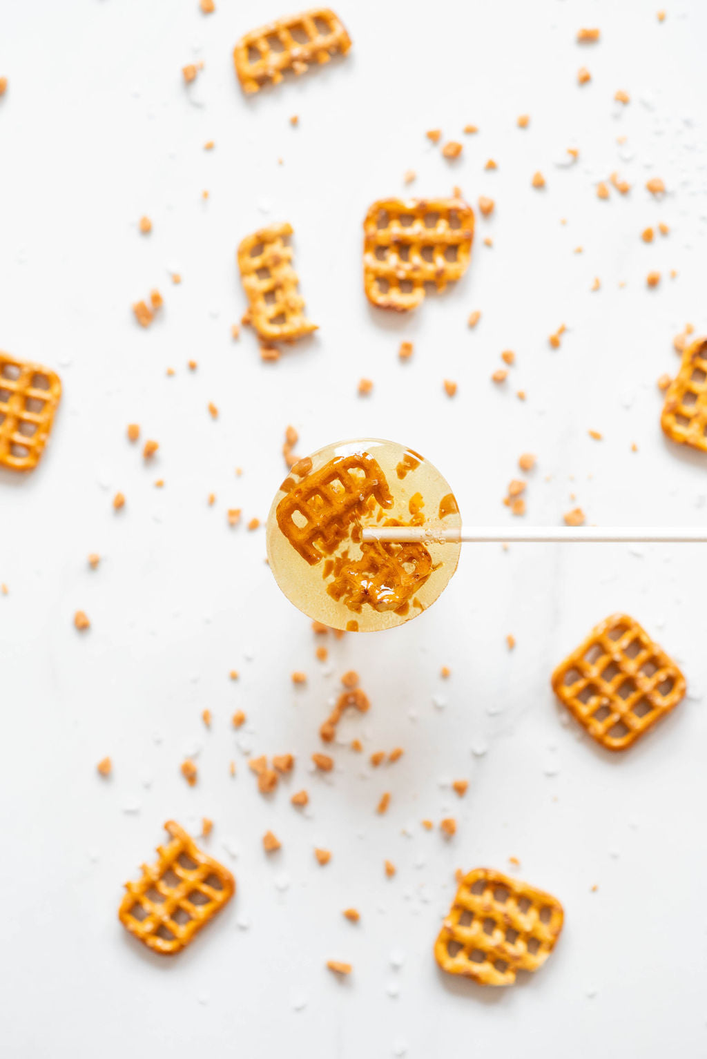 Salted Caramel Pretzel Lollipop