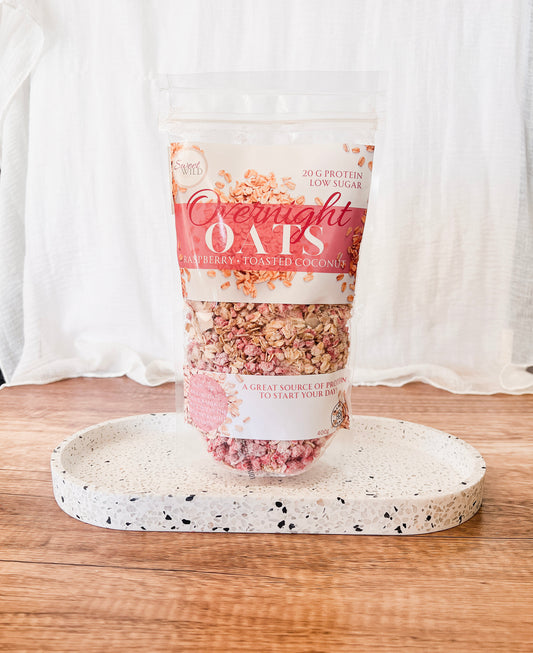 Oats - Raspberry & Toasted Coconut (400g)