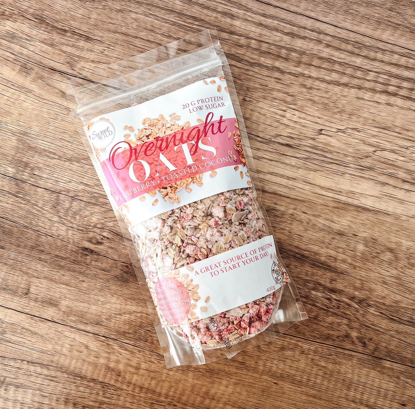 Oats - Raspberry & Toasted Coconut (400g)