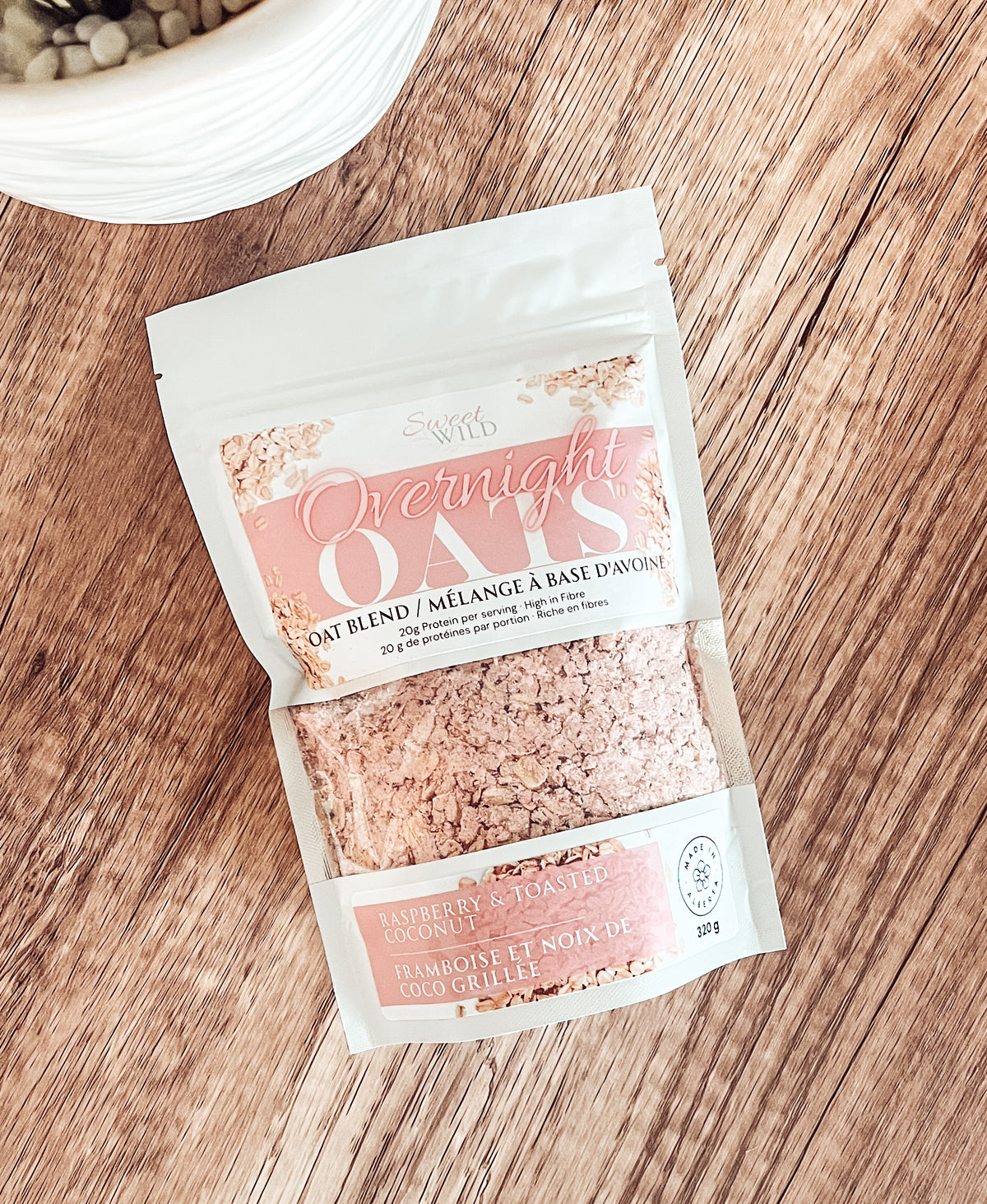 Raspberry Toasted Coconut Overnight Oats