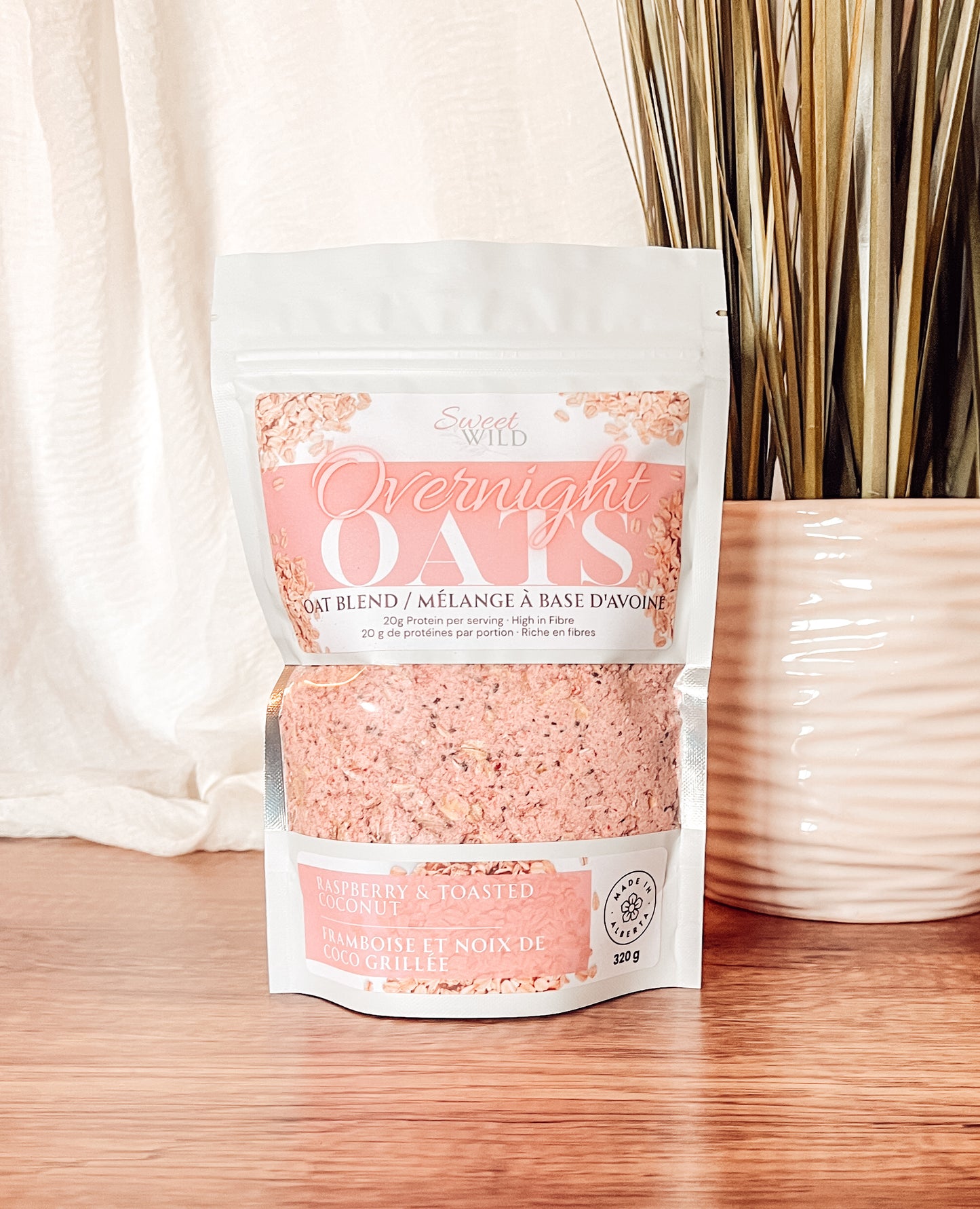 Raspberry Toasted Coconut Overnight Oats