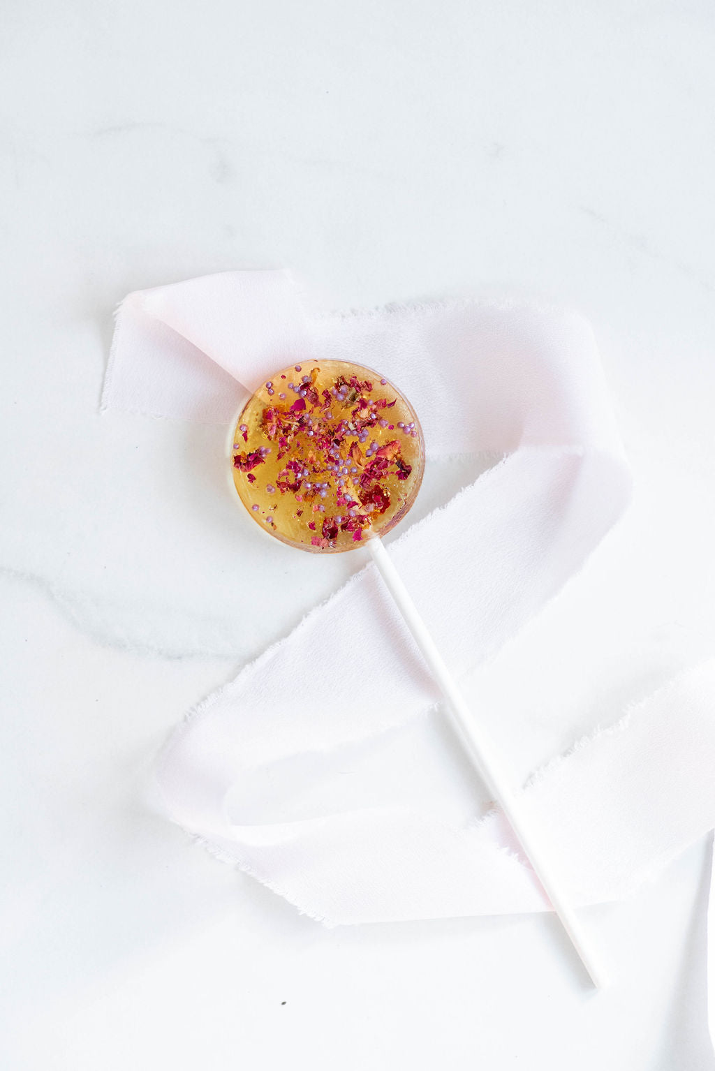 Vanilla Bourbon & Rose Lollipop