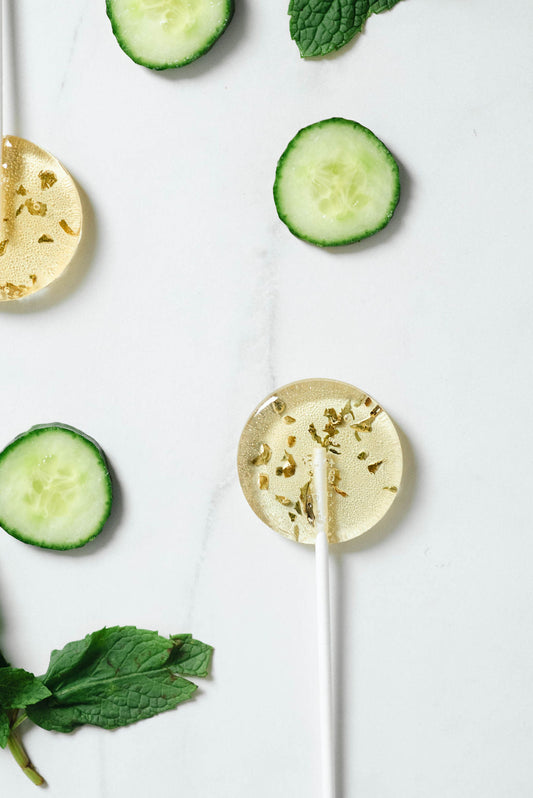 Cucumber, Mint & Basil Lollipop