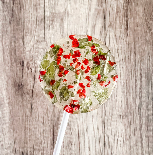 Raspberry Mint Lollipop
